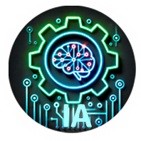 Icono de aplicación de la IA en el trabajo, mostrando un cerebro y engranajes dentro de un circuito, simbolizando la integración de la inteligencia artificial en los procesos laborales en KaiGrowth - Christian Cruz