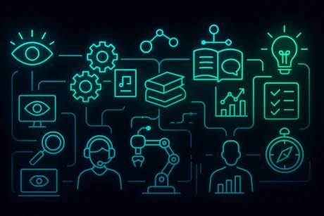 Imagen representación relación entre procesos cognitivos y competencias digitales, artículo La nueva forma de analfabetismo: por qué las competencias digitales son clave en el siglo XXI